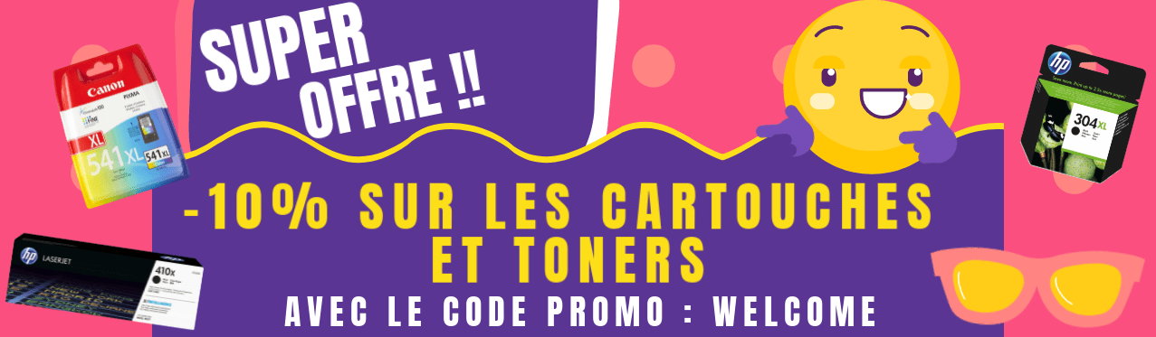 Promotion sur les cartouches et toners